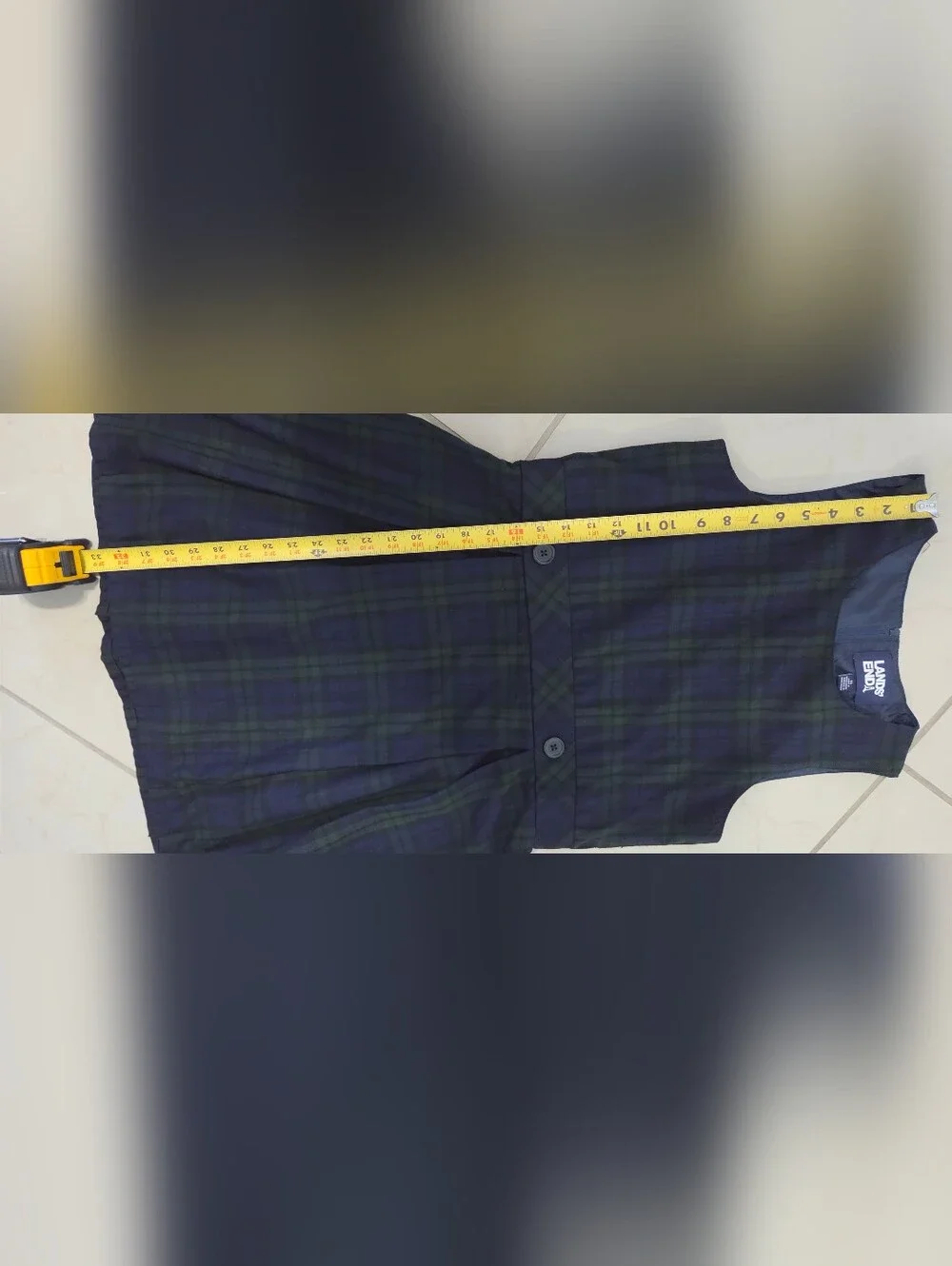 Lands’ End Girls Plaid Jumper Dress Youth 14 XL Preppy Academia Schoolcore